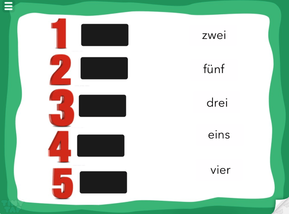 German Numbers 1-10 Quiz
